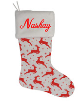 Nashay Custom Christmas Stocking Personalized Burlap Christmas Decoration - $17.99