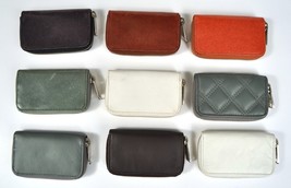 Marc by Marc Jacobs Smalto &amp; Matte Rectangle Leather Zip Coin Purse Wallet - £24.68 GBP+