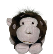 Squeaky Monkey Dog Toy, Blush Pink/Brown Pet toy 6&quot; x 6&quot; - $12.67