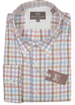 NEW $165 Hickey Freeman Crisp Oxford Shirt!  M  *Colorful Check*  *Light Weight* - £51.50 GBP
