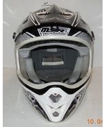 MSR TX-22 Black White Motorcycle Motocross Helmet Size Medium - $79.15
