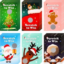 36 Pcs Christmas Scratch Off Cards Christmas Party Scratch Games Raffle Tickets  - £10.22 GBP