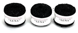 Lot of 3 Trendsetter Yarns Luna Yarn Black Sequins F105 Total of 1050 Yards - £27.39 GBP
