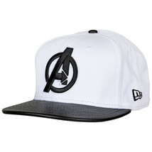 Avengers Minimalist Symbol w/Pebbled Brim New Era 59Fifty Fitted Hat Black - £44.08 GBP