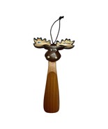 VTG Finland Moose Wooden Shoehorn Wall Hanging Ornament 9" Rustic Scandinavian D - $22.00