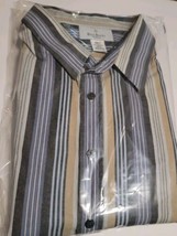 Bill Blass Menswear Long Sleeve Button Down Shirt size 4XLT Tall comfort style - £8.48 GBP