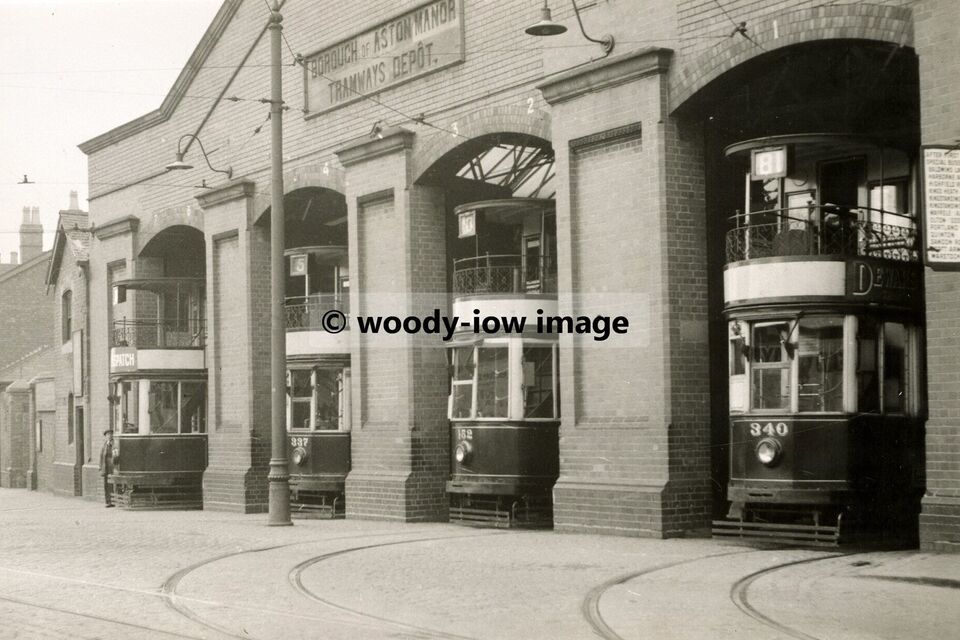 a0004 - Birmingham Trams at Aston Manor Depot - print 6x4 - $2.54