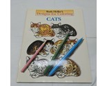 Ruth Heller&#39;s Designs For Coloring Cats Adult Coloring Book - $9.89