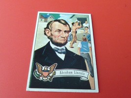 1956 Topps U.S. Presidents # 19 Abraham Lincoln Nm / Mint Or Better !! - £200.31 GBP
