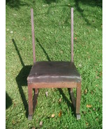 Antique/Vintage Oak Wood Rocking Chair Missing Top Back/A Rung Needs Wor... - £39.84 GBP