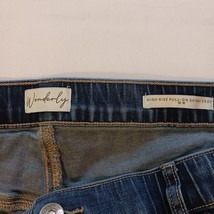 Wonderly Women’s 18 W High-Rise Pull-On Skinny Crop Jeans Jeggings Stretch Blue image 5