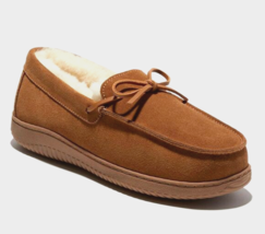 Dluxe Von Dearfoams Herren Chestnut Shearling Seite Stich Moc Hausschuhe... - $14.98