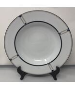 4 Studio Nova Exhibition Soup Bowls Wide Rimmed Black Blue Taupe Ribs Wh... - $30.91 CAD