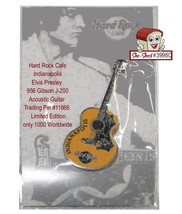 Hard Rock Cafe Indianapolis Elvis Presley Gibson J200 Acoustic Guitar Pin 11866 - £19.53 GBP