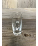 Vintage  VIKING River Cruise Lines ETCHED Shot Glass 3 1/2&quot; tall - £14.84 GBP