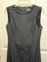 St. John Couture Dress Black Label Black Sleeveless  Size 0 Form Fitting Accents - £96.85 GBP