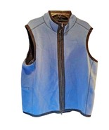 Columbia GRT Women&#39;s Reversible Fleece Vest Blue Black Front Zipper Pock... - $21.77