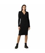 New Womens NWT PrAna XL Sweater Dress Organic Cotton Knit Black Acadia C... - £156.68 GBP