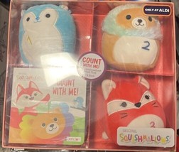 Squishmallows A Gift for Santa Book Gift Set - 5&quot; Santa, Gnome &amp; Reindeer - NEW - £19.45 GBP