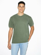 American Apparel Unisex French Terry Garment-Dyed T-Shirt in Faded Lieut... - £5.56 GBP