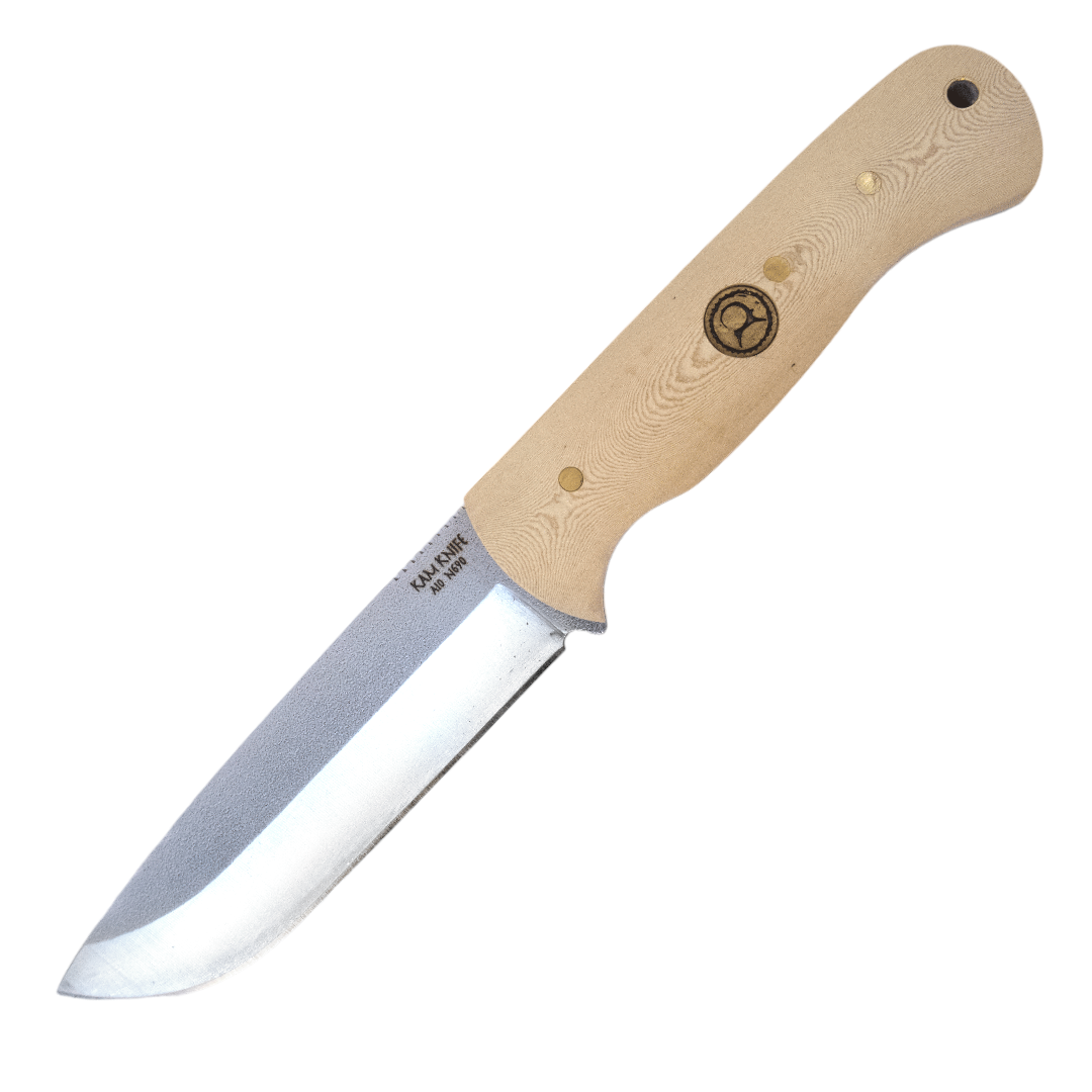 Kam Knife - A10 - N690 Steel - White Handle - Fixed Blade - $129.90