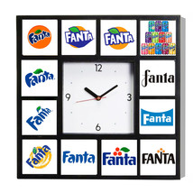 Fanta Soda Pop Drink Logo History Clock with 12 pictures - $31.67