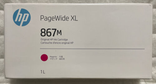 HP 867 Magenta High Yield PageWide XL Ink Cartridge 3ED95A OEM Sealed Retail Box - £199.61 GBP