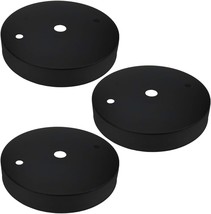 Quluxe 4 Inches Light Canopy Kit, Black (Pack Of 3), Vintage Chandelier ... - $27.87