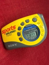 Sony Sports Walkman Yellow SRF-M78 Digital FM AM Armband Running Radio Works! - £15.77 GBP