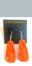 NEW Rebecca Minkoff 14K Gold filled Fiery dangle drop earrings Pierced Ears - $11.87