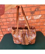 Patricia Nash Floral Map Print Leather Tote Bag With Tassels &amp; Inner Poc... - €122,19 EUR