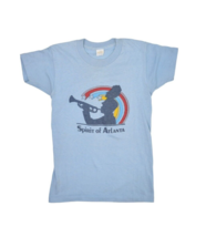 Vintage Atlanta Shirt Womens S Baby Tee Spirit Rainbow Jazz 80s USA Made... - £15.09 GBP