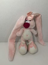 Applause Wallace Berrie Billie Jean pink bunny rabbit 1985 vintage plush FLAWED - £7.78 GBP