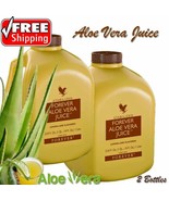 2 Pack Forever Living Aloe Juice 33.8 fl oz  Original Lemon Lime Flavor ... - £30.46 GBP