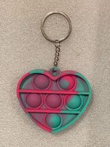 Heart Shaped Fidget Sensory Pusher Pop Toy Hanger 2.25" X 2.75" Pre-Owne... - $7.99