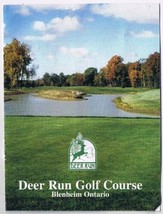 Golf Scorecard Deer Run Golf Course Blenheim Ontario A - $3.95