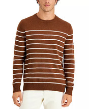 Club Room Men&#39;s Gregor Striped Sweater in Brown-2XL - $16.97