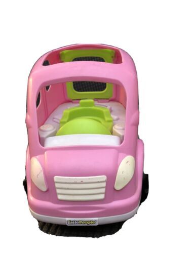 Fisher Price Little People Pink All Around Car or SUV Van Sounds Music 2013 - $30.00