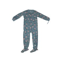 Carters Fleece Footed Pajama Blanket Sleeper Size 6 7 10 12 14 Floral Fl... - $394.19 MXN