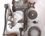 Griswold Meat Grinder Hand Crank No 2 Wooden Handle Complete Made In USA - £22.04 GBP