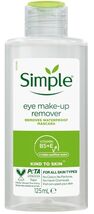 Simple Kind to Skin Eye Make-Up Remover 125ml - Gentle Daily Cleanser - $7.00