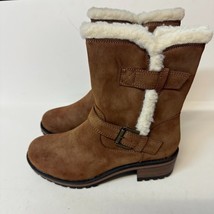 Wanted Womens 7.5 M Camel Brown Lined Buckle Boots NIB YD2 - £25.94 GBP