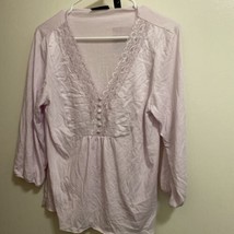 Apostrophe Women’s Pajama Shirt  Top  Bust 34” M New NWT  Purple - $5.70