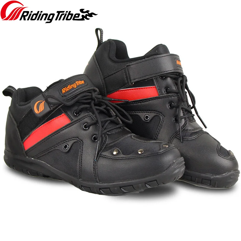 Men Woman Motorcycle Shoes Micro Leather Anti-skid Anti Collision Wear-resistant - £328.59 GBP