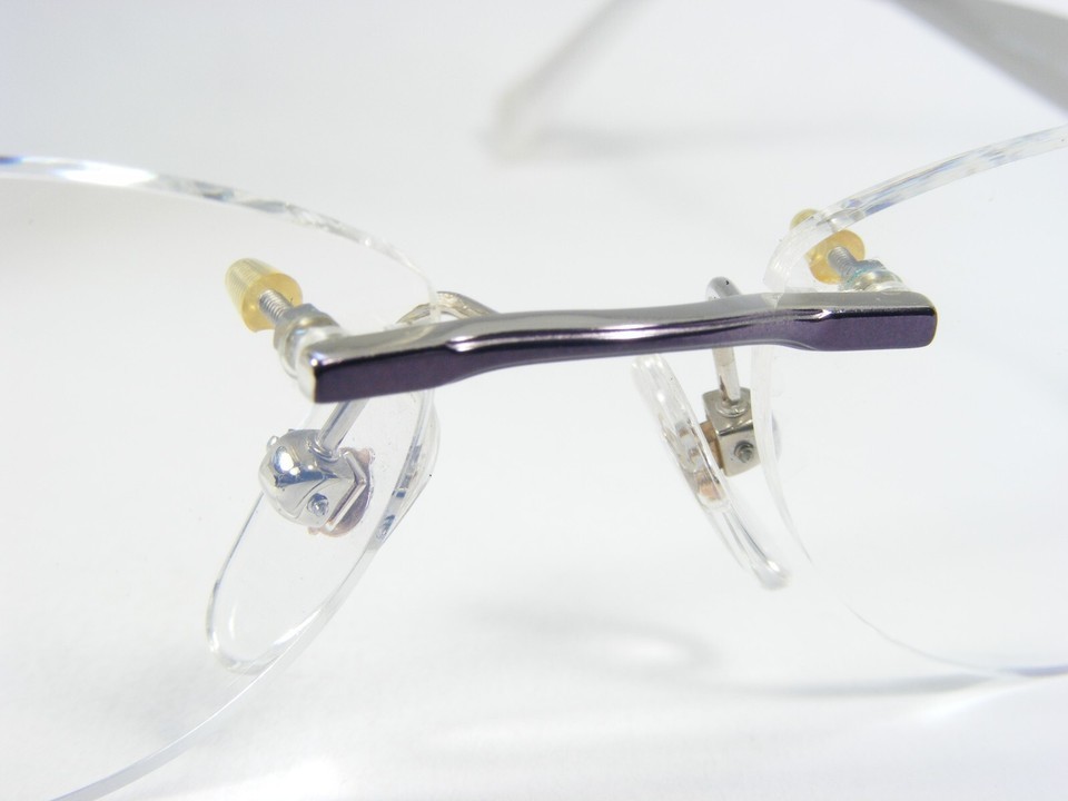 St.Moritz 45002 002 PURPLE /SILVER /GOLD UNIQUE EYEGLASSES PURE TITAN 53-15-135 Item image 15