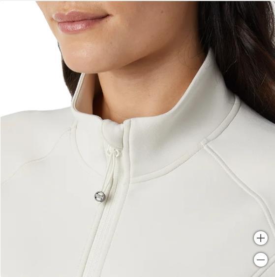 32 Degrees Womens Jacket Tan Full-Zip Pockets Stretch Active Workout Gym Soft Item image 4