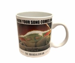 STAR WARS The Mandalorian “When Your Song Comes On” Baby Yoda 20 oz. Mug - £12.07 GBP