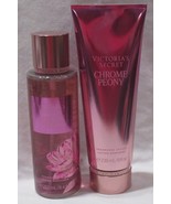 Victoria&#39;s Secret Fragrance Mist &amp; Lotion Set Lot of 2 CHROME PEONY - $41.99