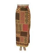 Emma James Maxi Skirt Sz 6 Patchwork Print Sheer Lined Cottagecore Hippi... - £27.38 GBP