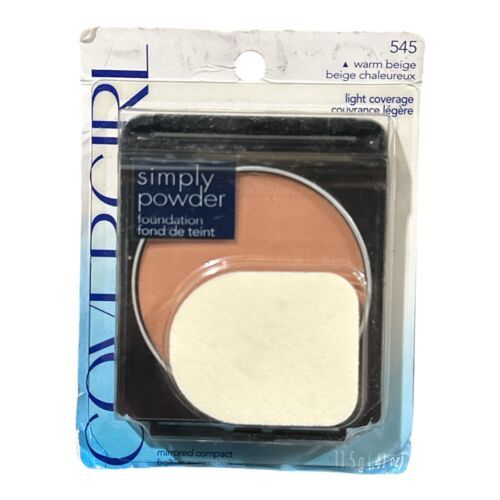 COVERGIRL simply powder Foundation 545 Warm Beige Discontinued HFT Sealed COVERGIRL simply powder Foundation 545 Warm Beige Discontinued HFT Sealed